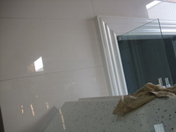 pure white artifical stone project